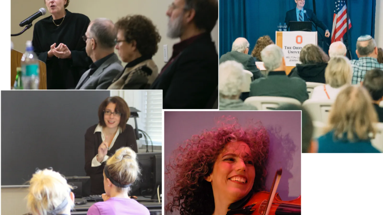 Montage of photos from past programs