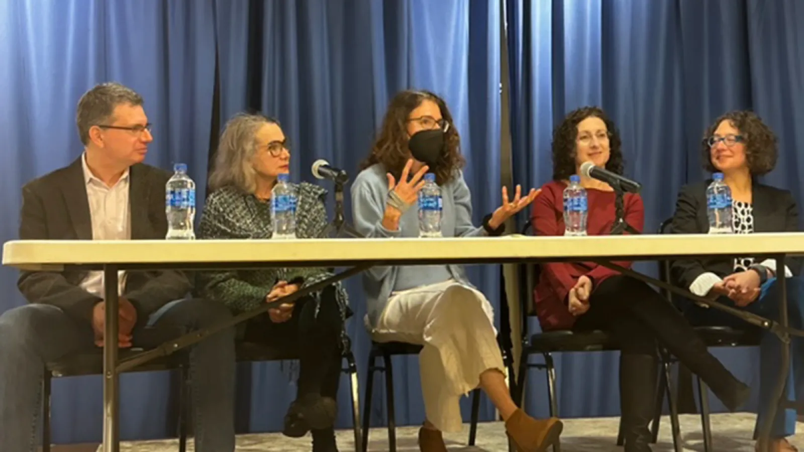 left to right Professors Ori Yehudai, Lucia Costigan, Robin Judd, Naomi Brenner, and Hannah Kosstrin